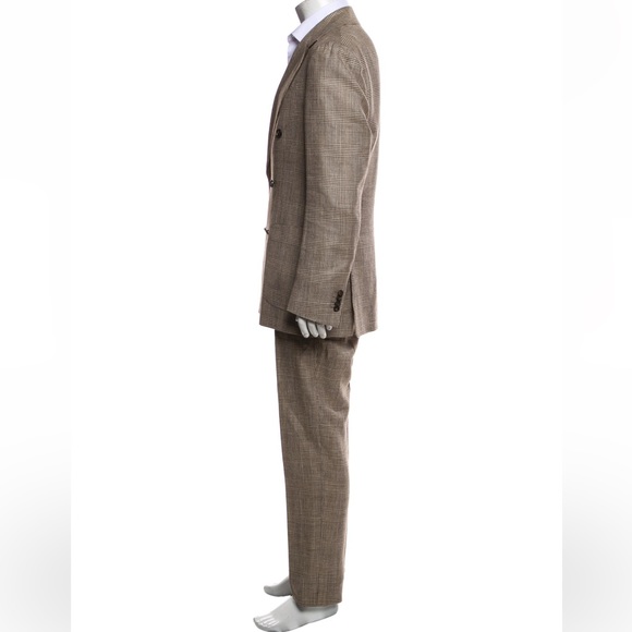 SUIT SUPPLY BROWN CHECKERED SUIT - Picture 6 of 12